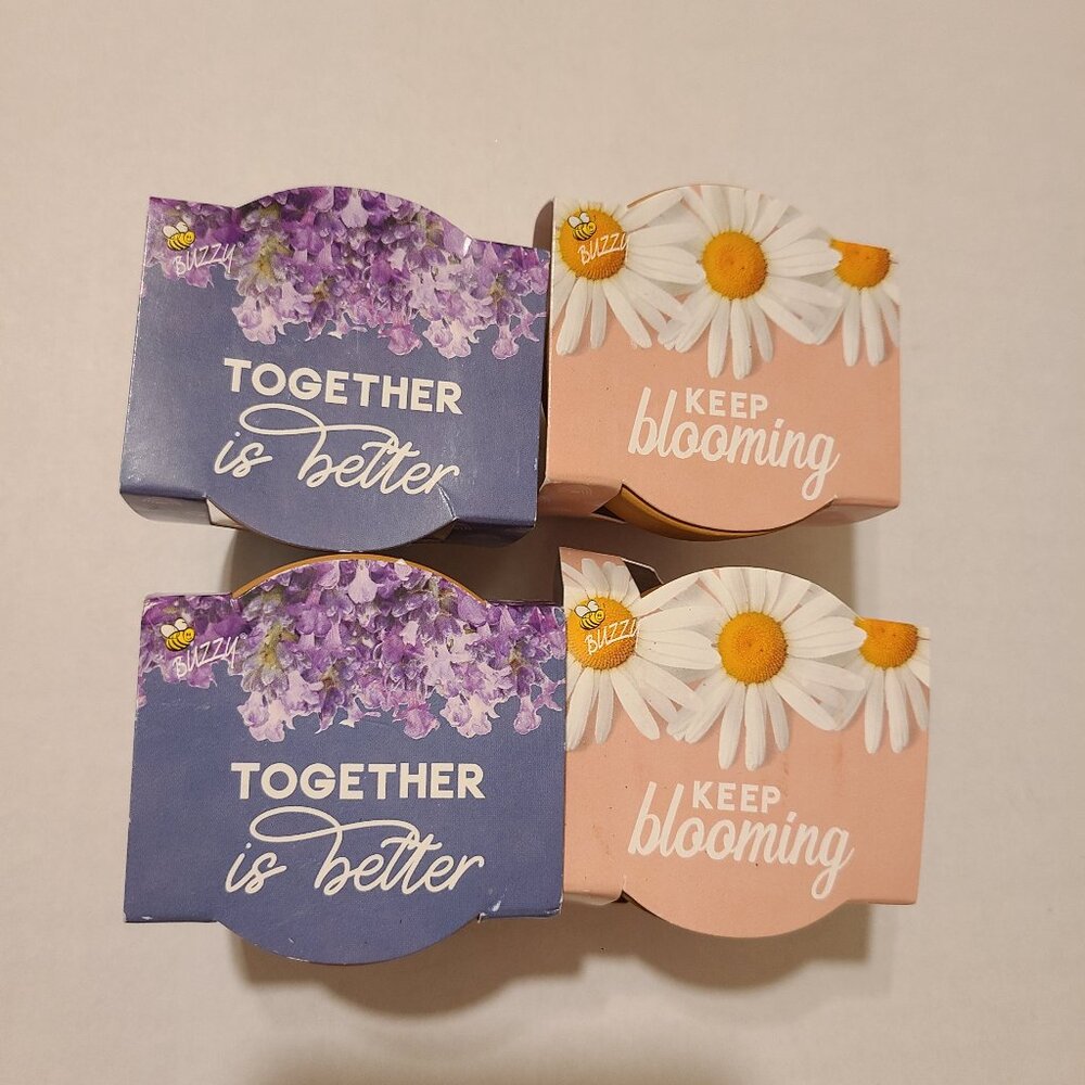 BUZZY 4 PIECE MINI GROW KIT - DAISY, LAVENDER